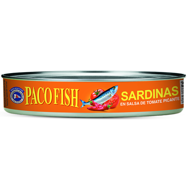 Sardinas Ovaladas en Salsa de Tomate Picante