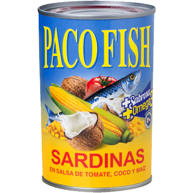 Sardinas en Salsa de Tomate Coco y Maíz