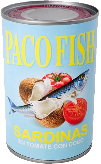 Sardinas PACO FISH en  Tomate con Coco 15 oz