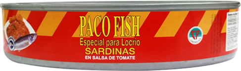 Sardinas PACO FISH Oval Especial para Locrio 15 oz